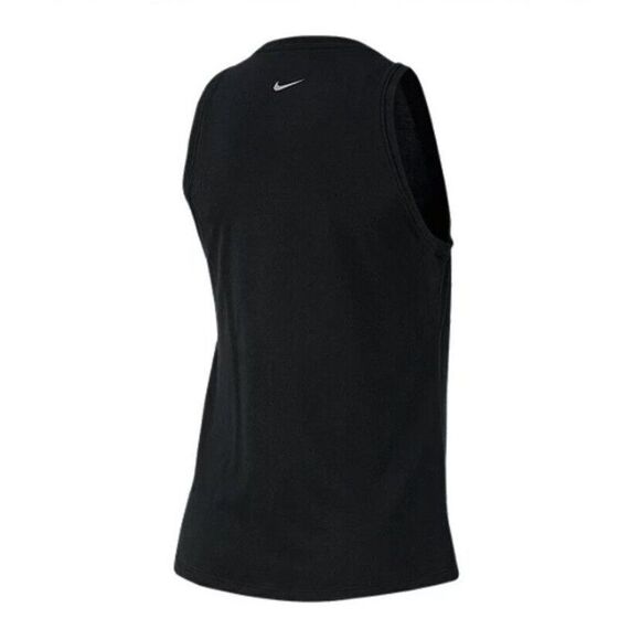 Nike Dry Womens Just Do It Script‎ Tank Top Women’s XS Cursive Activewear Black - Picture 2 of 6